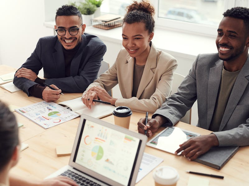 Team collaboration on enterprise reporting project